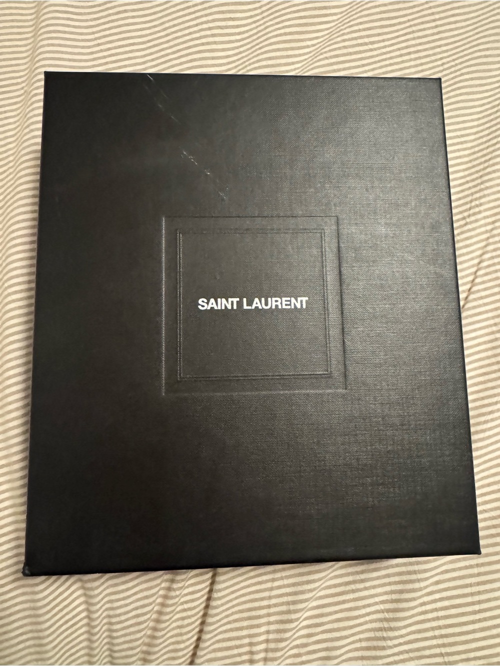 Saint Laurent Grain De Poudre Matelasse Monogram Mini Lou Camera Bag in Black - Picture 5 of 8